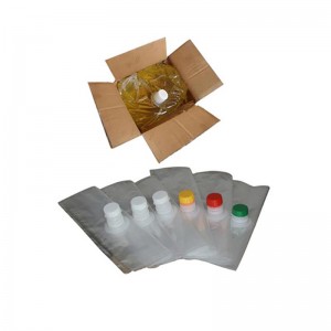 상자 식용 수 주스에있는 액체에 의하여 채워지는 주문 비닐 봉투 우유를위한 5 개 L 무균 포장 부대
